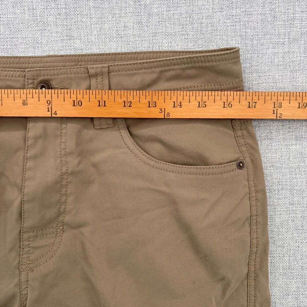 prAna Brion Shorts Men 32 Brown Stretch Nylon Outdoor Utility Hiking Gorpcore